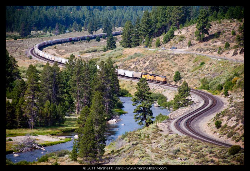 glenshire train and Truckee River