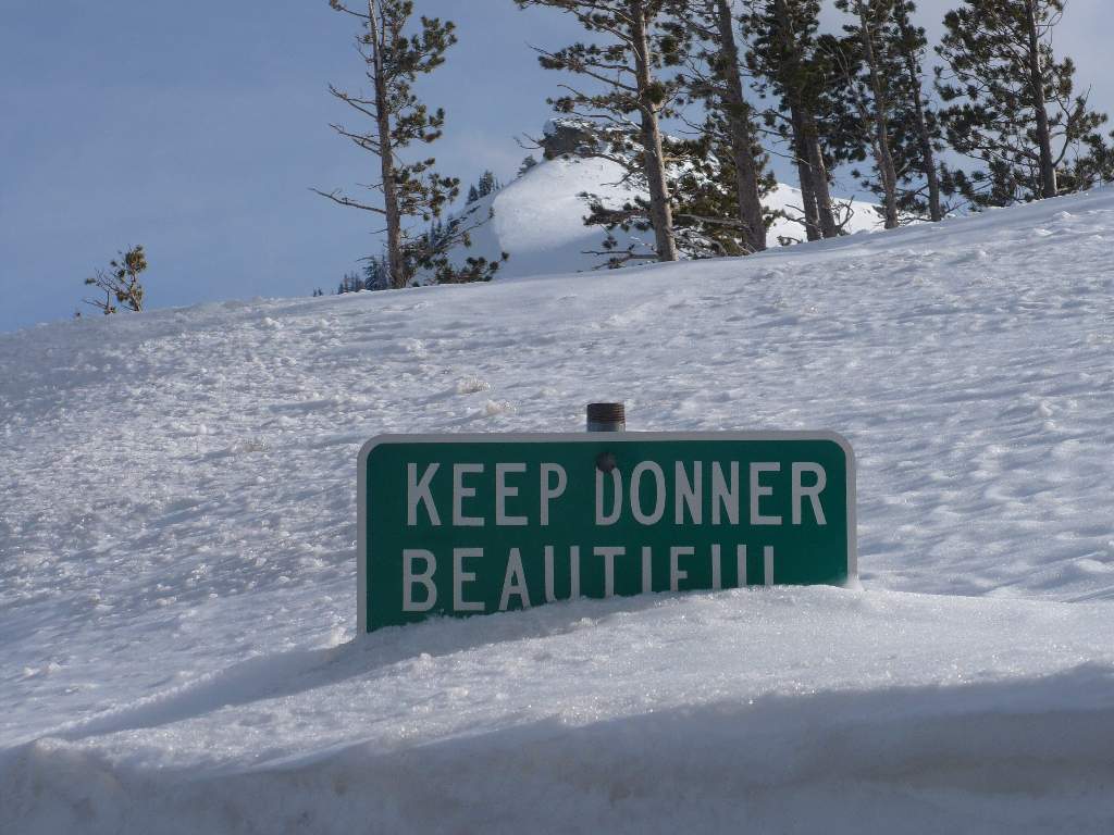 no denying there is a lot of snow on Donner Summit